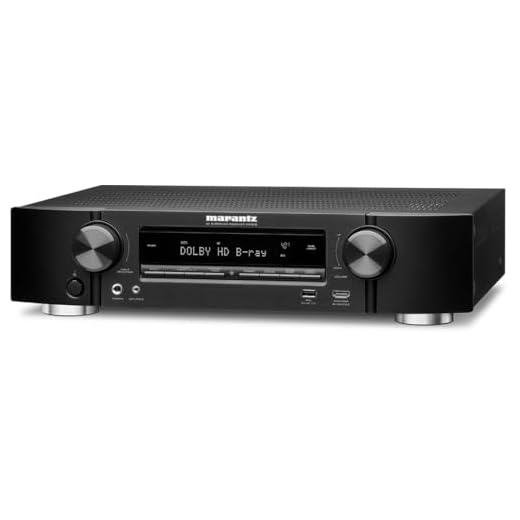 Marantz NR1510 5.2-Kanal AV-Receiver, HiFi Verstärker, HEOS Multiroom, Musikstreaming, AirPlay 2, Bluetooth, Wi-Fi, WLAN, 6 HDMI Eingänge, Alexa Kompatibel