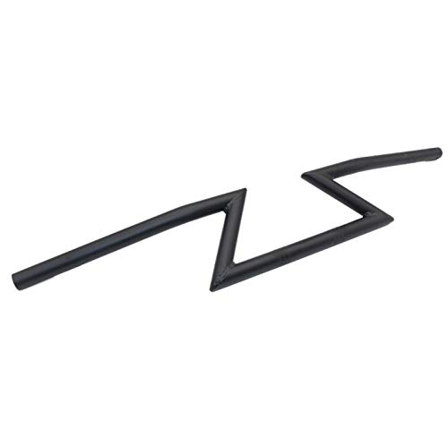 Guidon universel en Z 22 mm pour Sportster Chopper Custom Softail Noir