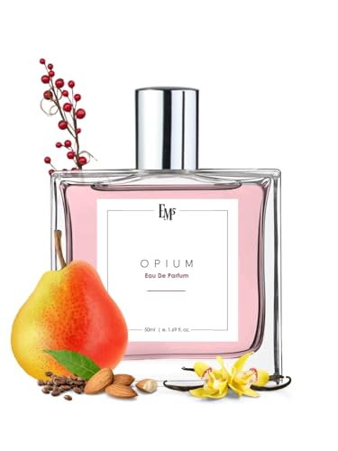 Image of EM5 Opium Perfume for Women | Eau de Parfum Spray | Vanilla Coffee White Floral Fragrance | Luxury Gift for Her | 50 ml