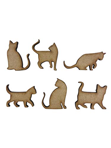 The Crafty Mucca 20 x forme di gatto assortite