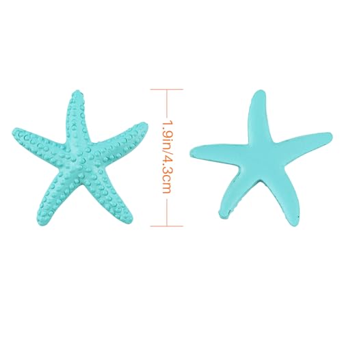 Framendino, 30 Pack Cute Seashells Starfish Decor Small Finger Resin Ornaments for Wedding Beach Theme Party DIY Crafts Home Fish Tank Decoration