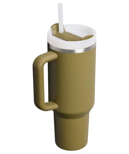 Stanley Quencher H2.0 Cup with Handle and Straw, 1200 ml | Flowstate 3-Way Lid | Cup Holder Compatible for Travel | Insulated Stainless Steel Cup | BPA Free | Exclusive Thyme
