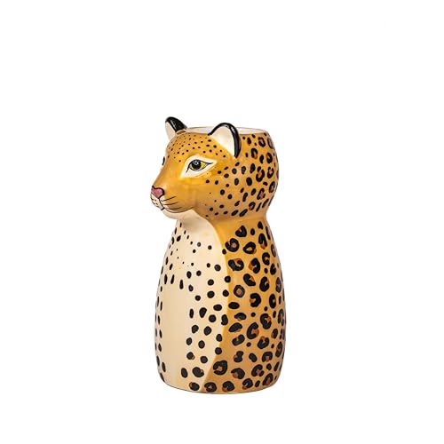 Vase léopard chic en céramique peinte aux finitions soignées - 2