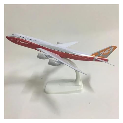 Aviones de Metal Fundido Boeing 747-8 a escala 1:300 con soporte de exposición