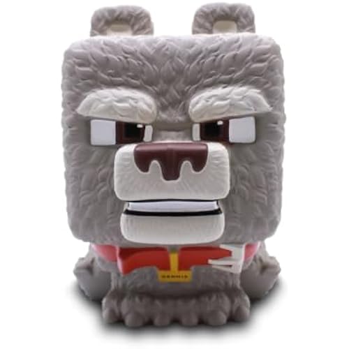Just Toys – Minecraft Movie Mighty Mega Squishme, Dennis the Wolf 10"