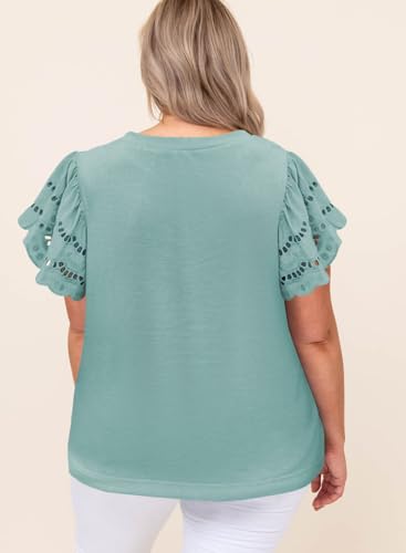 Eytino Women's Plus Size Casual Loose Tunic Tops