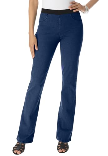 Roaman's Women's Plus Size Plus Size Invisible Stretch All Day Bootcut Jean