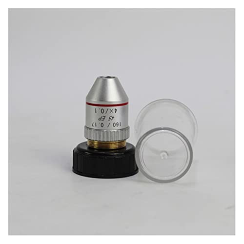 Microscope 4X 10X 40X 100X 160/0.17 for Biological Microscope Achromatic Objective Lens(4X)