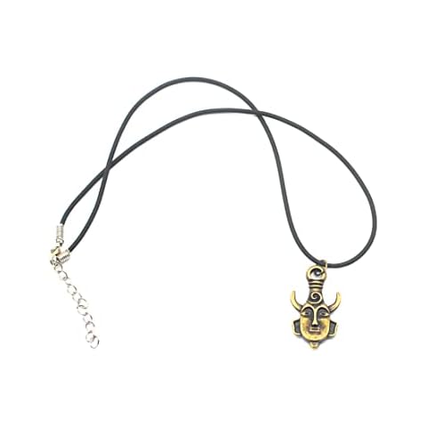 1PC Creative Supernatural Dean Winchester Mask Necklace Amulet Demon Pendant Necklace Jewelry Bronze Cover