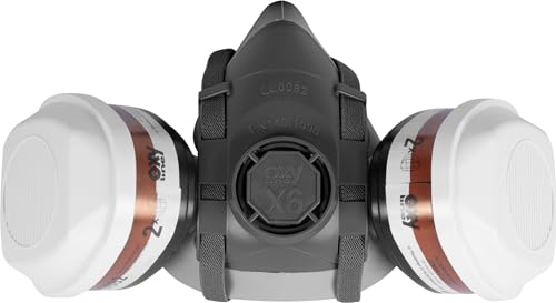 Kit masque de protection respiratoire ACE avec double filtre anti-poussière et gaz