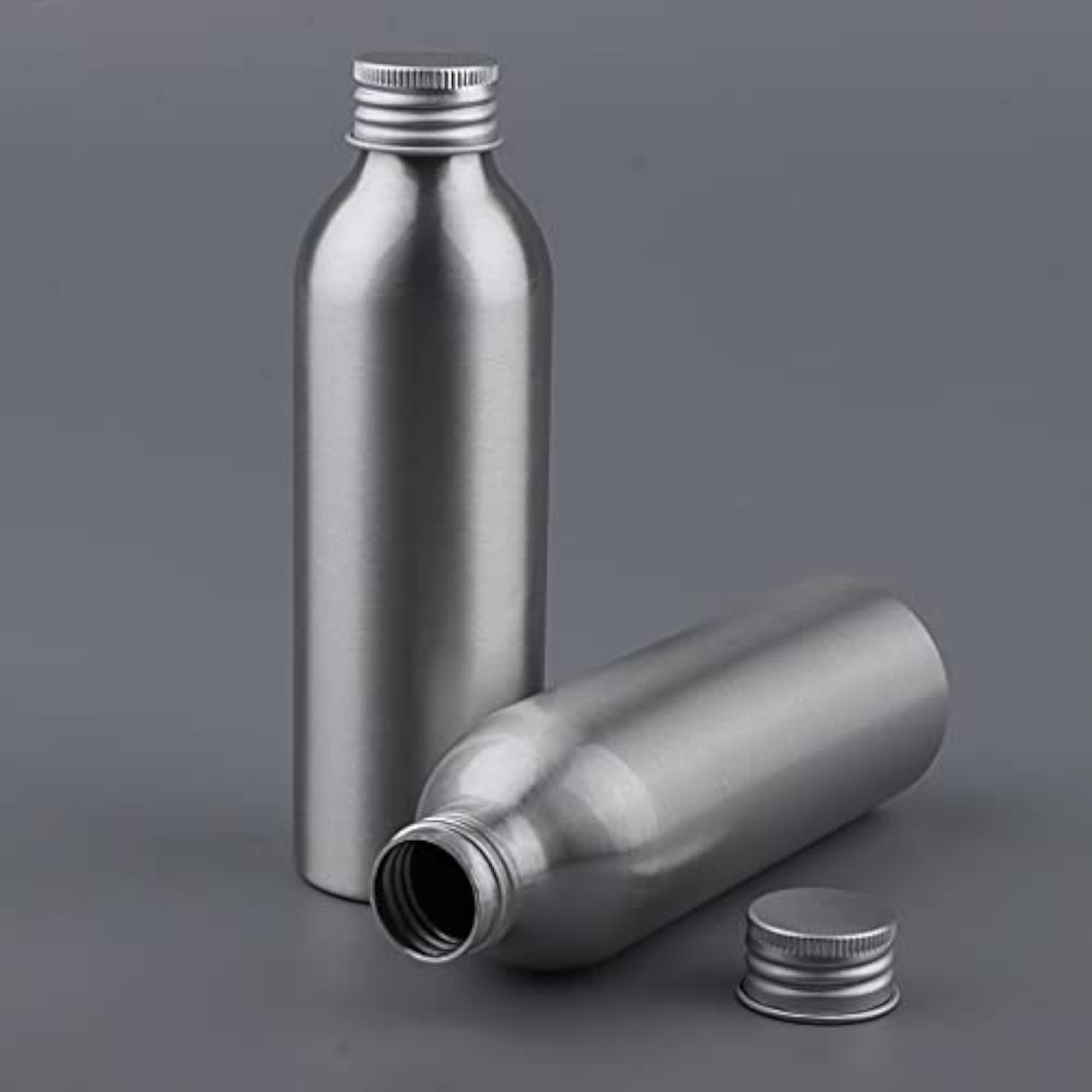 2x2pcs Empty Aluminum Bottle Cosmetic Storage Containers