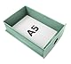 Exacompta - Art.-Nr. 315480D – 1 Ordnungsmodul Tiny Box, 1 Schublade Autentik übereinander – Außenmaße: Tiefe 19 x Breite 26,5 x Höhe 10 cm – Salbeigrün