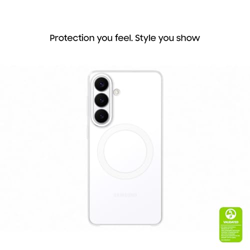 Image of Samsung Galaxy S26+ Clear Magnet Phone Case, Original Design, Anti-Fingerprint, Slim Profile, Transparent