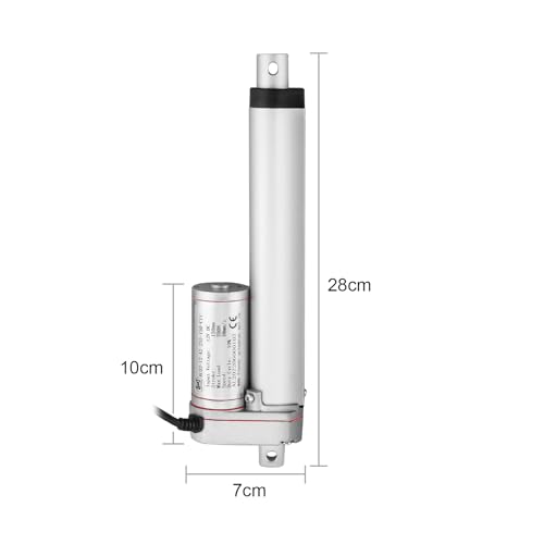 AUTTGINN Linearmotor, 1000N 150mm 12v DC Linear Actuator Motor Elektro Zylinder Schubstangenmotor für Auto,Möbel,RV,Türöffner,Industrielle Landwirtschaft, Gefäße usw