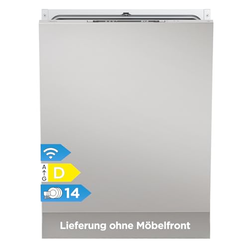 Midea SV 4.60 wi Geschirrspüler Vollintegriert 60cm, 14 Maßgedecke, 8 Programme, Automatische Türöffnung, LED Display, Leise, Vollwasserschutz, Spülmaschine Unterbaufähig