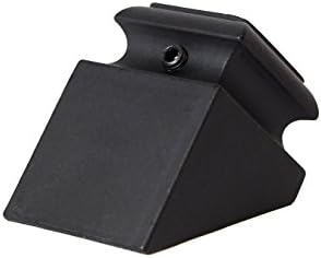 SH904 - Iron Baluster Shoes - Slant Shoe with Screw - for Use with 1/2" Square Balusters - Set of 10 (Satin Black)
