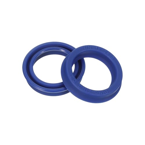 PATIKIL UN Radial Shaft Seal 18mm ID x 24mm OD x 5mm Width, 2 Pcs PU Oil Seal for Industry Bearing Shaft Pumps Piston Cylinder, Blue