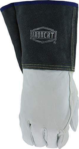 Ironcat 6144 Kidskin Tig Welder – Large, Top Grain, Keystone Thumb, Kevlar Construction, Gauntlet Cuff #TOP5
