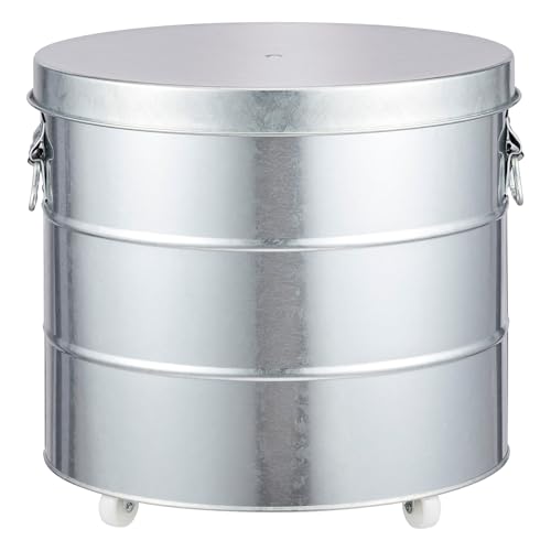 OBAKETSU 渡辺金属工業 オバケツ ライスストッカー 20kg キャスター付 シルバー RS20A 大