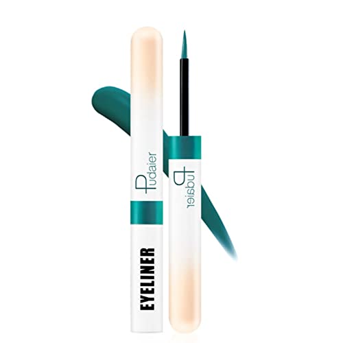 Espoce Liquid Eyeliner, Dark Green Eyeliner Liquid Liner Quick-Drying, Ultra-Fine Long-Lasting Colored Eyeliners High-Pigmented Colorful Eyeliners For Eye Makeup 0.12 Oz (Dark Green) #TOP3