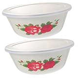 Saladier en porcelaine : ce bol en émail est pratique pour une utilisation .