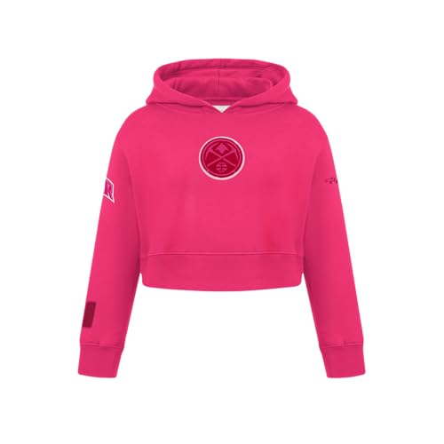 Pro Standard Big Girls NBA Denver Nuggets Classic Triple Pink Pull Over Hoodie Beetroot Purple S