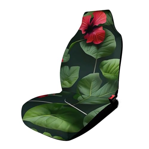 Housse de siège de voiture motif hibiscus pour voyager en SUV