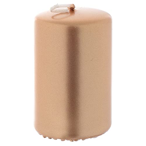 Christmas Candle, Golden Colour Measuring 8x5cm