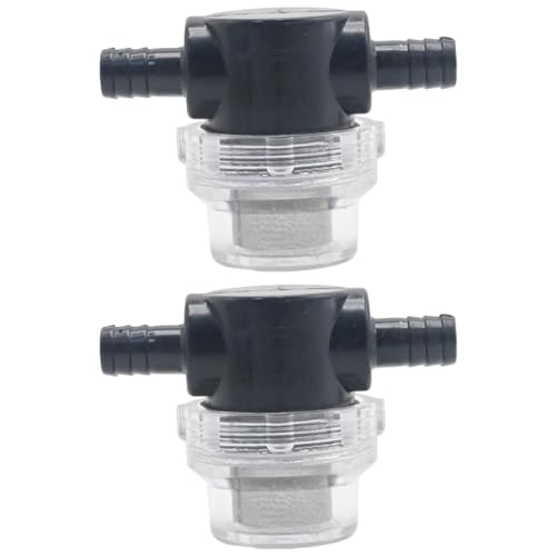 Image of Hoypeyfiy 1 /2 Inches Water Pump Strainer 2PCS for 12V DC 80 PSI Camper Marine Boat Lawn, 80 Mesh Filter