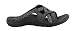 Skechers Women's Reggae-Soundproof-Thong Slide Multi-Strap Sandal, Black, 7 M US