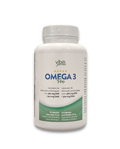 OMEGA 3 PRO TG4832 | Ultra Concentrado: 480 mg de EPA y 320 mg de DHA por perla | Certificado IFOS | Aceite de pescado en forma triglicérido | Cápsula de liberación prolongada | 60 cápsulas