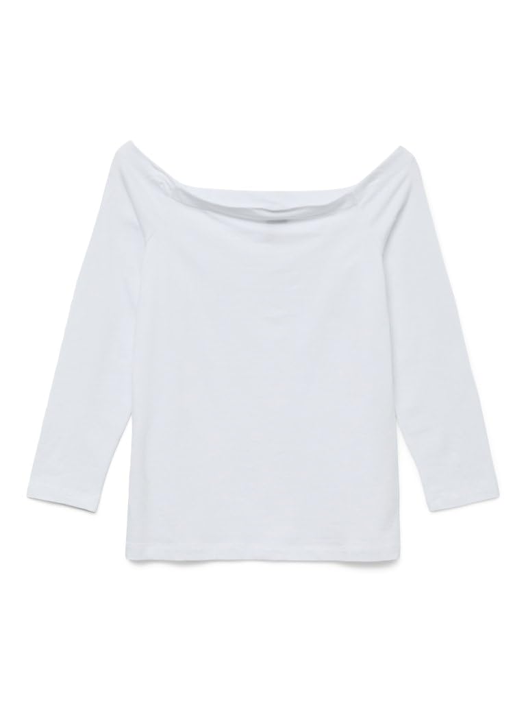 VERO Moda Damen Vmpanda 7/8 Off-Shoulder Top JRS Ga Noos Vmpanda 7/8 Off-Shoulder Top JRS Ga Noos (1er Pack)