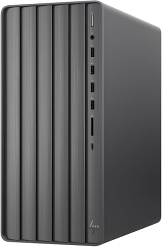 Image of HP Envy Intel i7 Tower Desktop, Intel i7-14700, Intel UHD Graphics, HDMI, SD Card Reader, Wi-Fi 6, Windows 11 Home, Black (32GB RAM | 2TB SSD)