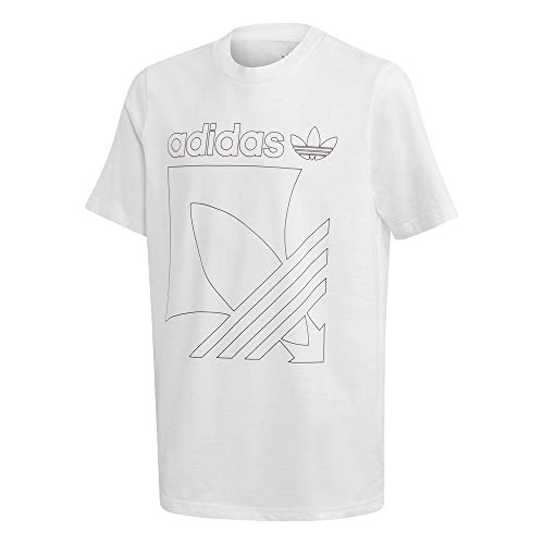 Adidas Badge Tee T-Shirt, Unisex Bambini, White