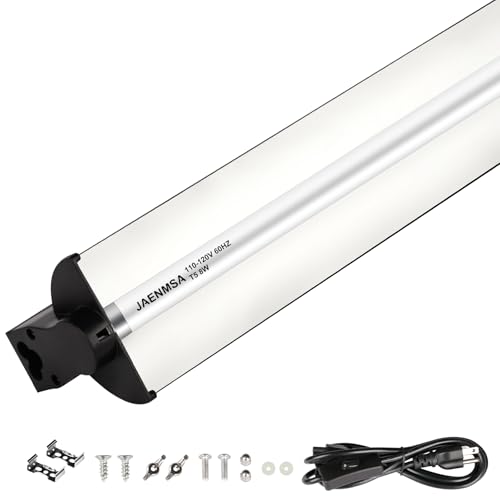 Jaenmsa T5 10.0 UVB Light Fixture for Reptiles, 8W UVA UVB HO Reptiles Light Bulbs for Bearded Dragon, Leopard Gecko, Tortoise, Desert Lizards,Reptile & Amphibian Lamp, T5 Tube Uvb Bulb 12 Inch