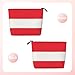 QAZWZML Austrian flag Printed cosmetic bag, women's toiletry bag, suitable for leisure travel and daily storage.