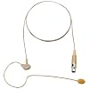 AKG Acoustics C111LP High Performance Lightweight Omnidirectional Ear Hook Microphone, 60Hz-15kHz Frequency Response, 1.8kOhms Impedance, 3 Pin Mini XLR Connector