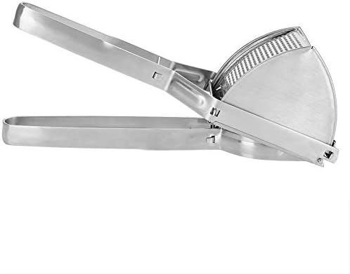 Stainless Steel Potato Ricer, Potato Masher, Multifunctional Professional Commercial Masher, Heavy Duty Food Press with Non-slip Handles for Mashing Fruit and Vegetable, 11.02 x 3.15 x 4.13inch