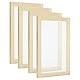 PATIKIL 11,8x7,9 Holz-Papiersieb, 4er-Pack Papierherstellung Rahmen Papierherstellung Deckle für DIY Papierhandwerk Trockenblumenhandwerk, Naturfarbe