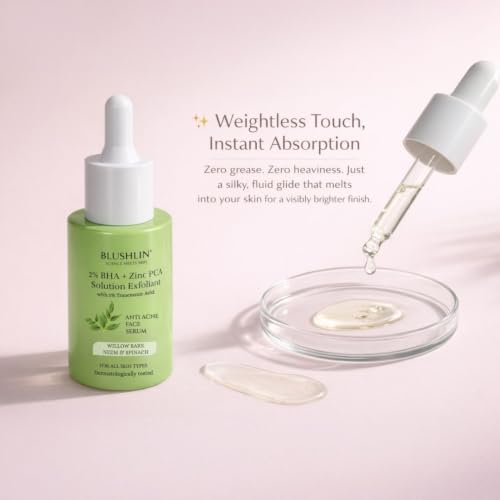 Image of 3% TRX + 2% Salicylic Acid Serum for Acne prone skin, Pigmentation, Open Pores, Oily Skin & Blackheads | Face Serum for Acne and Dark Spots for Men & Women 30ml