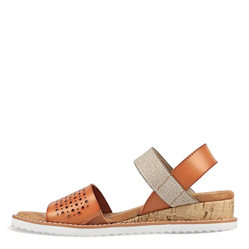 Image of Skechers Women's Desert Kiss-Stretch Quarter Strap Sandal Flat