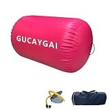Air Roller Air Barrel Gymnastik Roller Aufblasbare Tumbling Matte Air Spot mit Fußpumpe für Zuhause / Training Cheerleading / Yoga / Kampfsport / Akrobatik