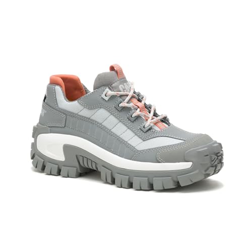CAT CAT Footwear Invader Steel Toe Construction Shoe, Womens Wild Dove/Glacier Grey, 9 Wide