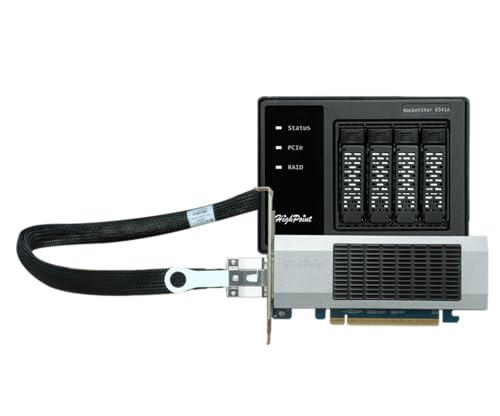 RocketStor 6541AW Enclosure RAID NVMe PCIe 4.0 x16 4 bahías miniatura 5