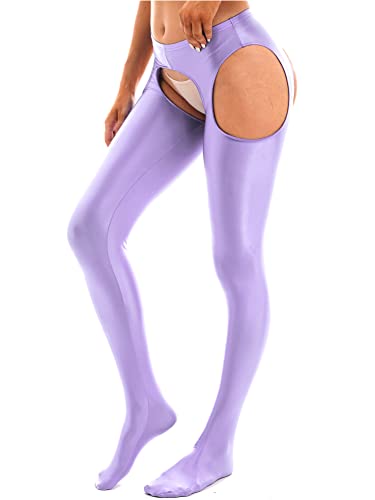 Image of CHICTRY Women's Tights Control Top Pantyhose Toe Garter Belt Hollow Out Stockings Panties