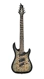Cort KX Series 507 Multi-Scale 7-String Electric Guitar, Star Dust Black Finish