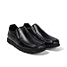 Kickers Men's Fragma Slip On Moc Toe Comfortable Leather Shoes | Smart Everyday School Look | Easy Slip-On Style, Cushioned for All-Day Wear, Black, (41)