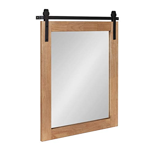 Kate and Laurel Samuels Rustic Wood Framed Wall Mirror, 22
