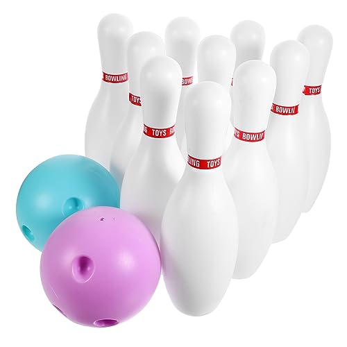 ibasenice 1 Set Bowling Kit Interactive Bowling for Indoor Sports Games Family Fun and Parent Activities Durable Material Includes Pins and Balls for Recreational Play