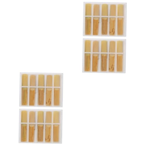Totority 2sets Clarinet Reeds Replacing Compact Size Easy to Carry Professional Craftsmanship 10pcs*2